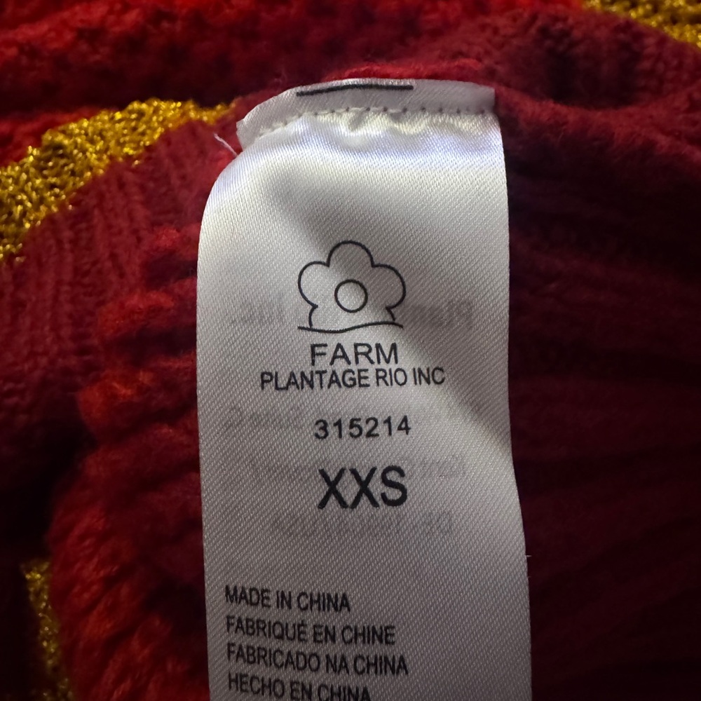 FARM RIO Shiny Stripes Knit Sweater NWT - Picture 8 of 10